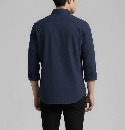 The Deep Navy Essential Button-Down Shirt